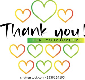 Thank You for Your Order. Elegant Thank You for Your Order Design with Stylish Graphics. Sophisticated Thank You for Your Purchase Image with Modern Elements. Chic Thank You for Your Order logo design