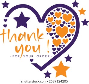 Thank You for Your Order. Elegant Thank You for Your Order Design with Stylish Graphics. Sophisticated Thank You for Your Purchase Image with Modern Elements. Chic Thank You for Your Order logo design