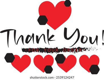 Thank You for Your Order. Elegant Thank You for Your Order Design with Stylish Graphics. Sophisticated Thank You for Your Purchase Image with Modern Elements. Chic Thank You for Your Order logo design