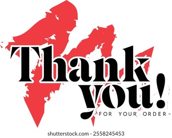 Thank You for Your Order. Elegant Thank You for Your Order Design with Stylish Graphics. Sophisticated Thank You for Your Purchase Image with Modern Elements. Chic Thank You for Your Order Graphic