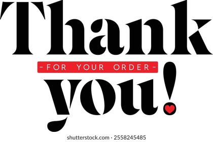 Thank You for Your Order. Elegant Thank You for Your Order Design with Stylish Graphics. Sophisticated Thank You for Your Purchase Image with Modern Elements. Chic Thank You for Your Order Graphic