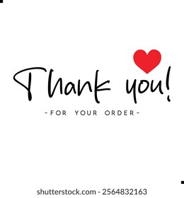 Thank You for Your Order. Elegant Thank You for Your Order Design with Stylish Graphics. Sophisticated Thank You for Your Purchase Image with Modern Elements. Chic Thank You for Your Order Graphic
