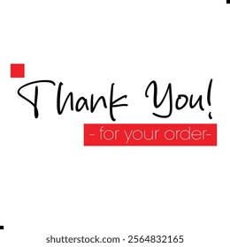 Thank You for Your Order. Elegant Thank You for Your Order Design with Stylish Graphics. Sophisticated Thank You for Your Purchase Image with Modern Elements. Chic Thank You for Your Order Graphic