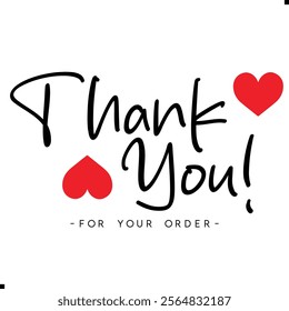 Thank You for Your Order. Elegant Thank You for Your Order Design with Stylish Graphics. Sophisticated Thank You for Your Purchase Image with Modern Elements. Chic Thank You for Your Order Graphic