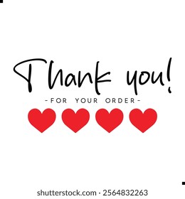 Thank You for Your Order. Elegant Thank You for Your Order Design with Stylish Graphics. Sophisticated Thank You for Your Purchase Image with Modern Elements. Chic Thank You for Your Order Graphic