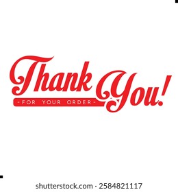 Thank You for Your Order. Elegant Thank You for Your Order Design with Stylish Graphics. Sophisticated Thank You for Your Purchase Image with Modern Elements. Chic Thank You for Your Order Graphic