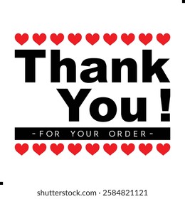 Thank You for Your Order. Elegant Thank You for Your Order Design with Stylish Graphics. Sophisticated Thank You for Your Purchase Image with Modern Elements. Chic Thank You for Your Order Graphic