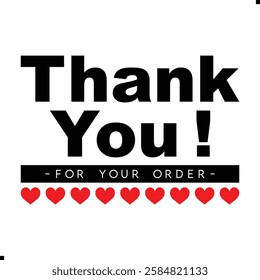 Thank You for Your Order. Elegant Thank You for Your Order Design with Stylish Graphics. Sophisticated Thank You for Your Purchase Image with Modern Elements. Chic Thank You for Your Order Graphic