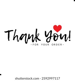 Thank You for Your Order. Elegant Thank You for Your Order Design with Stylish Graphics. Sophisticated Thank You for Your Purchase Image with Modern Elements. Chic Thank You for Your Order Graphic
