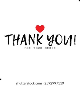 Thank You for Your Order. Elegant Thank You for Your Order Design with Stylish Graphics. Sophisticated Thank You for Your Purchase Image with Modern Elements. Chic Thank You for Your Order Graphic