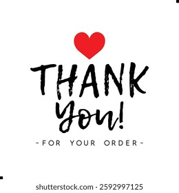 Thank You for Your Order. Elegant Thank You for Your Order Design with Stylish Graphics. Sophisticated Thank You for Your Purchase Image with Modern Elements. Chic Thank You for Your Order Graphic