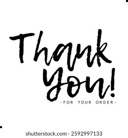 Thank You for Your Order. Elegant Thank You for Your Order Design with Stylish Graphics. Sophisticated Thank You for Your Purchase Image with Modern Elements. Chic Thank You for Your Order Graphic
