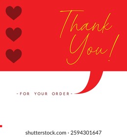 Thank You for Your Order. Elegant Thank You for Your Order Design with Stylish Graphics. Sophisticated Thank You for Your Purchase Image with Modern Elements. Chic Handwriting Thank you note