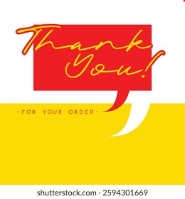 Thank You for Your Order. Elegant Thank You for Your Order Design with Stylish Graphics. Sophisticated Thank You for Your Purchase Image with Modern Elements. Chic Handwriting Thank you note