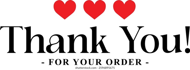 Thank You for Your Order. Elegant Thank You for Your Order Design with Stylish Graphics. Sophisticated Thank You for Your Purchase Image with Modern Elements. Chic Handwriting Thank you note
