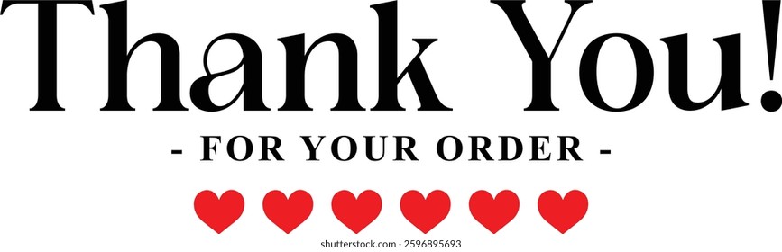 Thank You for Your Order. Elegant Thank You for Your Order Design with Stylish Graphics. Sophisticated Thank You for Your Purchase Image with Modern Elements. Chic Handwriting Thank you note