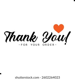 Thank You for Your Order. Elegant Thank You for Your Order Design with Stylish Graphics. Sophisticated Thank You for Your Purchase Image with Modern Elements. Chic Thank You for Your Order Graphic