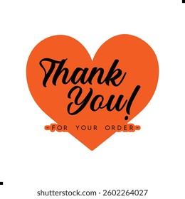 Thank You for Your Order. Elegant Thank You for Your Order Design with Stylish Graphics. Sophisticated Thank You for Your Purchase Image with Modern Elements. Chic Thank You for Your Order Graphic