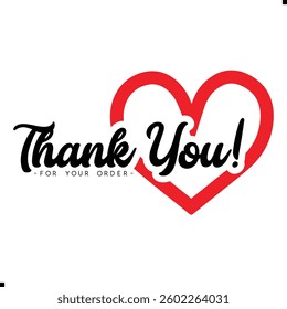 Thank You for Your Order. Elegant Thank You for Your Order Design with Stylish Graphics. Sophisticated Thank You for Your Purchase Image with Modern Elements. Chic Thank You for Your Order Graphic