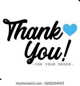 Thank You for Your Order. Elegant Thank You for Your Order Design with Stylish Graphics. Sophisticated Thank You for Your Purchase Image with Modern Elements. Chic Thank You for Your Order Graphic