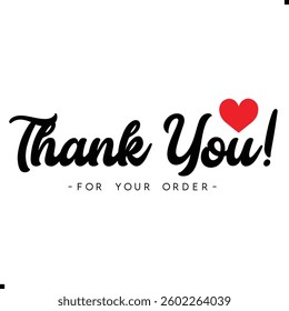 Thank You for Your Order. Elegant Thank You for Your Order Design with Stylish Graphics. Sophisticated Thank You for Your Purchase Image with Modern Elements. Chic Thank You for Your Order Graphic