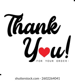 Thank You for Your Order. Elegant Thank You for Your Order Design with Stylish Graphics. Sophisticated Thank You for Your Purchase Image with Modern Elements. Chic Thank You for Your Order Graphic