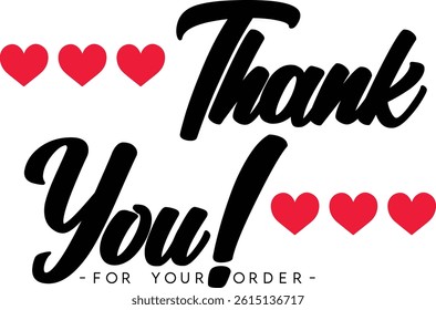 Thank You for Your Order. Elegant Thank You for Your Order Design with Stylish Graphics. Sophisticated Thank You for Your Purchase Image with Modern Elements. Chic Thank You for Your Order Graphic