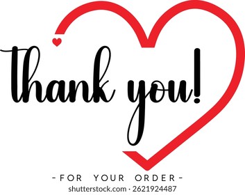 Thank You for Your Order. Elegant Thank You for Your Order Design with Stylish Graphics. Sophisticated Thank You for Your Purchase Image with Modern Elements. Chic Thank You for Your Order Graphic