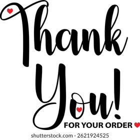 Obrigado por seu pedido. Agradecemos o design de seu pedido com placas gráficas elegantes. Sofisticado Obrigado por sua imagem de compra com elementos modernos. Chic Obrigado pelo gráfico do seu pedido