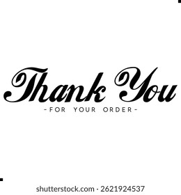 Obrigado por seu pedido. Agradecemos o design de seu pedido com placas gráficas elegantes. Sofisticado Obrigado por sua imagem de compra com elementos modernos. Chic Obrigado pelo gráfico do seu pedido