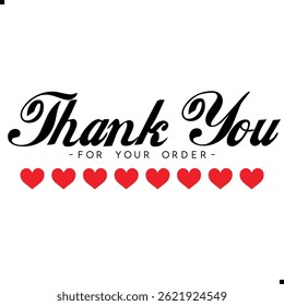 Obrigado por seu pedido. Agradecemos o design de seu pedido com placas gráficas elegantes. Sofisticado Obrigado por sua imagem de compra com elementos modernos. Chic Obrigado pelo gráfico do seu pedido