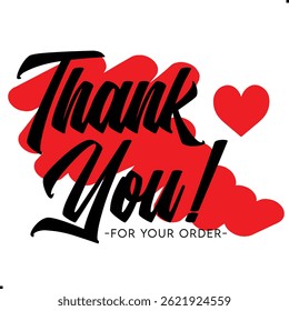 Obrigado por seu pedido. Agradecemos o design de seu pedido com placas gráficas elegantes. Sofisticado Obrigado por sua imagem de compra com elementos modernos. Chic Obrigado pelo gráfico do seu pedido