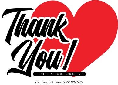 Thank You for Your Order. Elegant Thank You for Your Order Design with Stylish Graphics. Sophisticated Thank You for Your Purchase Image with Modern Elements. Chic Thank You for Your Order Graphic