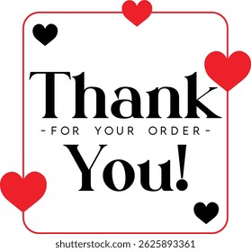 Thank You for Your Order. Elegant Thank You for Your Order Design with Stylish Graphics. Sophisticated Thank You for Your Purchase Image with Modern Elements. Chic Thank You for Your Order Graphic