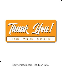 Thank You for Your Order. Elegant Thank You for Your Order Design with Stylish Graphics. Sophisticated Thank You for Your Purchase Image with Modern Elements. Chic Thank You for Your Order Graphic