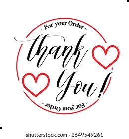 Thank You for Your Order. Elegant Thank You for Your Order Design with Stylish Graphics. Sophisticated Thank You for Your Purchase Image with Modern Elements. Chic Thank You for Your Order Graphic