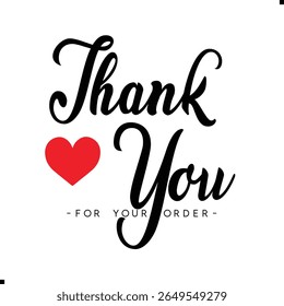 Thank You for Your Order. Elegant Thank You for Your Order Design with Stylish Graphics. Sophisticated Thank You for Your Purchase Image with Modern Elements. Chic Thank You for Your Order Graphic