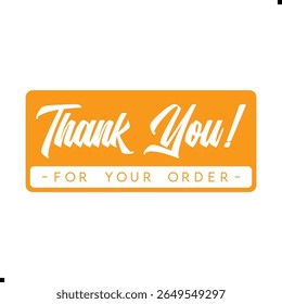 Thank You for Your Order. Elegant Thank You for Your Order Design with Stylish Graphics. Sophisticated Thank You for Your Purchase Image with Modern Elements. Chic Thank You for Your Order Graphic