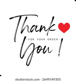 Thank You for Your Order. Elegant Thank You for Your Order Design with Stylish Graphics. Sophisticated Thank You for Your Purchase Image with Modern Elements. Chic Thank You for Your Order Graphic