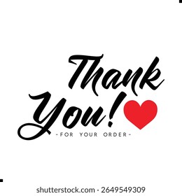 Thank You for Your Order. Elegant Thank You for Your Order Design with Stylish Graphics. Sophisticated Thank You for Your Purchase Image with Modern Elements. Chic Thank You for Your Order Graphic