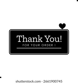 Gracias por su pedido. Elegante Gracias por su diseño de pedido con gráficos elegantes. Sofisticado Gracias por su Imagen de compra con Elementos modernos. Chic Gracias por su pedido