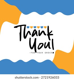 Gracias por su pedido. Elegante Gracias por su diseño de pedido con gráficos elegantes. Sofisticado Gracias por su Imagen de compra con Elementos modernos. Chic Gracias por su pedido