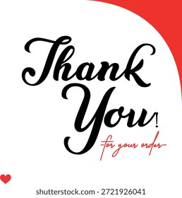 Gracias por su pedido. Elegante Gracias por su diseño de pedido con gráficos elegantes. Sofisticado Gracias por su Imagen de compra con Elementos modernos. Chic Gracias por su pedido