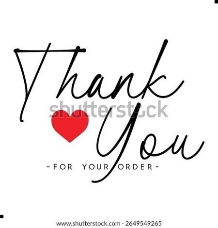 Thank You for Your Order. Elegant Thank You for Your Order Design with Stylish Graphics. Sophisticated Thank You for Your Purchase Image with Modern Elements. Chic Thank You for Your Order Graphic