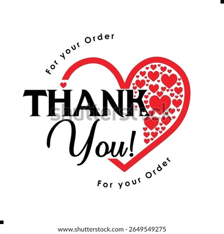 Thank You for Your Order. Elegant Thank You for Your Order Design with Stylish Graphics. Sophisticated Thank You for Your Purchase Image with Modern Elements. Chic Thank You for Your Order Graphic
