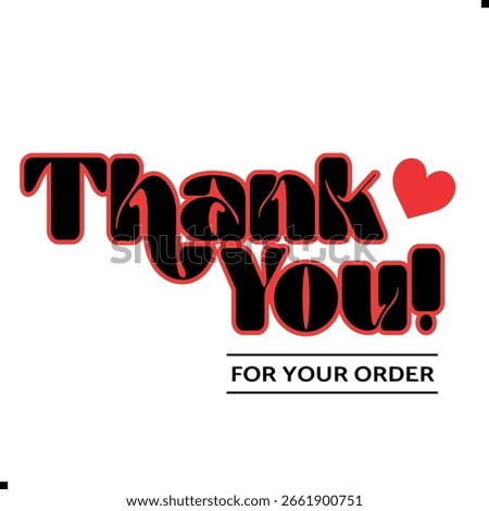 Thank You for Your Order. Elegant Thank You for Your Order Design with Stylish Graphics. Sophisticated Thank You for Your Purchase Image with Modern Elements. Chic Thank You for Your Order Graphic