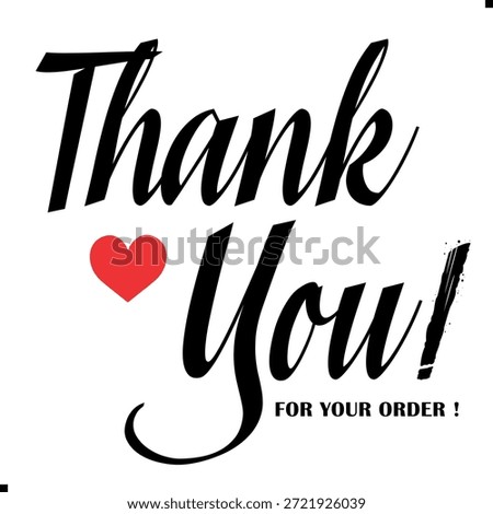 Thank You for Your Order. Elegant Thank You for Your Order Design with Stylish Graphics. Sophisticated Thank You for Your Purchase Image with Modern Elements. Chic Thank You for Your Order Graphic
