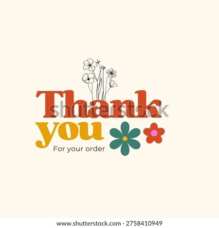 Thank You for Your Order. Elegant Thank You for Your Order Design with Stylish Graphics. Sophisticated Thank You for Your Purchase Image with Modern Elements. Chic Thank You for Your Order Graphic.