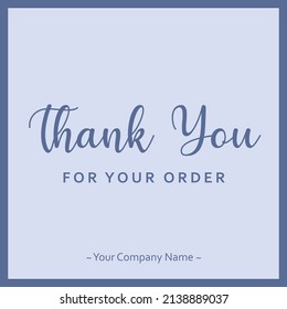 158 Thank You For Your Order Label Images, Stock Photos & Vectors ...