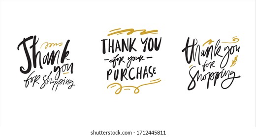 Thank You For Your Purchase Images Stock Photos Vectors Shutterstock